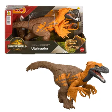 Jurassic World, Saga, Wild Roar, Utahraptor, figurina dinozaur