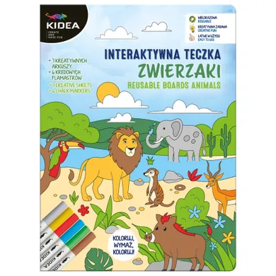 Kidea, Animale, Servieta interactiva, set creativ