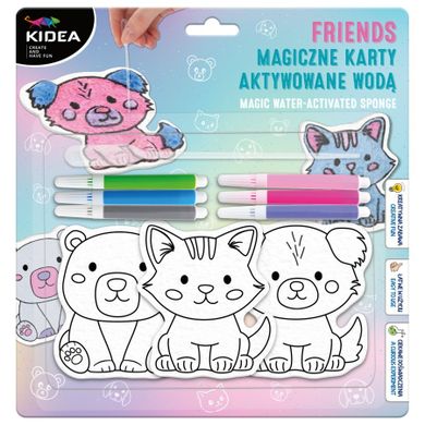 Kidea, Friends, Carti magice activate cu apa, set creativ