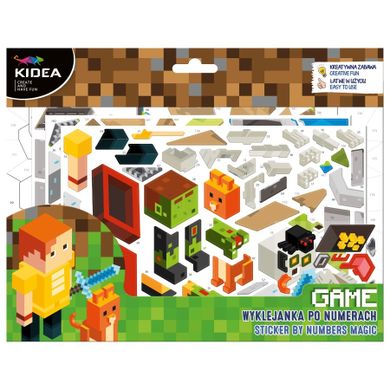 Kidea, Joc, autocolant de numere