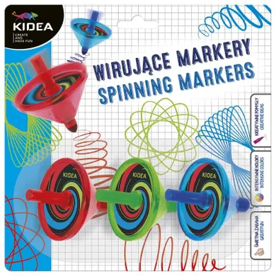 Kidea, markere rotative, 3 culori