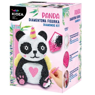 Kidea, Panda, Diamond figurina, set creativ