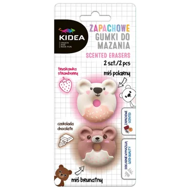 Kidea, radiera parfumata, Ursuleti, 2 buc.
