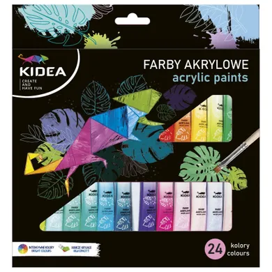 Kidea, vopsele acrilice, 24 culori