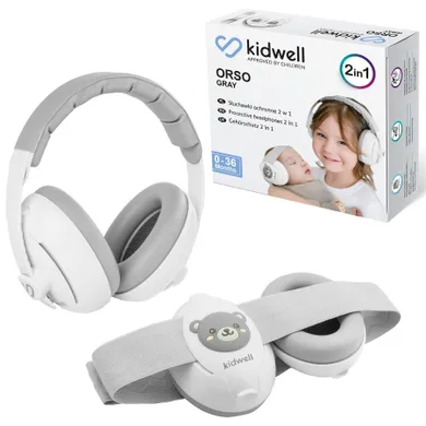 Kidwell, Orso, casti cu anulare a zgomotului 2in1, gray