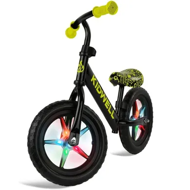 Kidwell, Rebel LED, bicicleta fara pedale, negru-galben