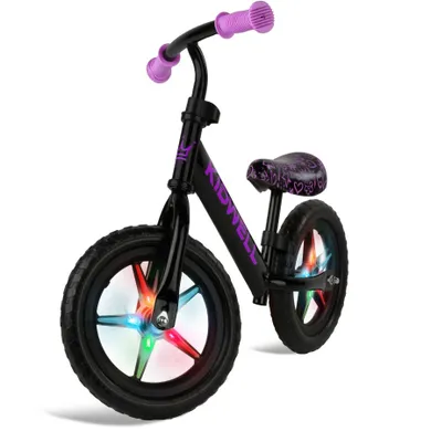 Kidwell, Rebel LED, bicicleta fara pedale, neon roz