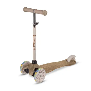 Kidwell, Uno, trotineta cu 3 roti LED, gold