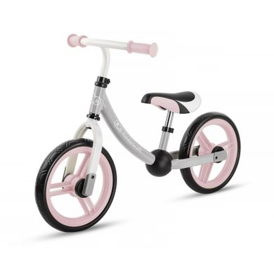 Kinderkraft, 2Way Next, bicicleta fara pedale cu accesorii, roz deschis