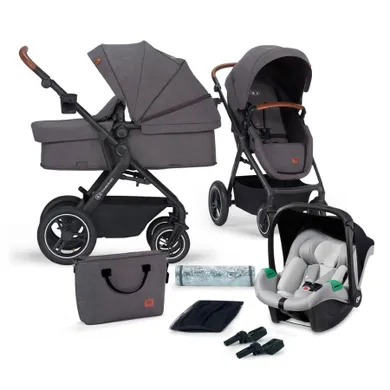 Kinderkraft, B-tour, Mink Pro, carucior multifunctional 3in1, Dark Grey