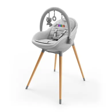 Kinderkraft, Fini Up, scaun de masa 3in1, gri