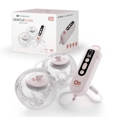 Kinderkraft, Hands-Free, pompa electrica dubla pentru san GentleFlow, Pink