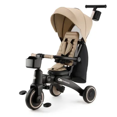 Kinderkraft, Jazz 2, tricicleta multifunctionala 5 in 1, Beige