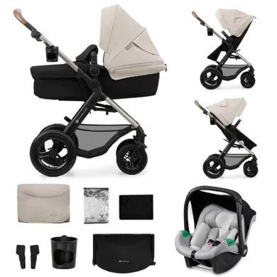 Kinderkraft, Moov 2 Air, carucior multifunctional 3in1, Moonlight Grey