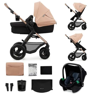 Kinderkraft, Moov 2 Air, carucior multifunctional 3in1, Sand Beige