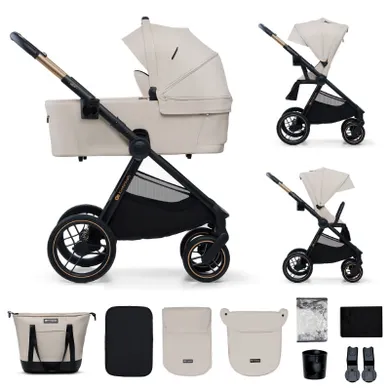 Kinderkraft, Nea 2, carucior multifunctional 2w1, Soft Beige