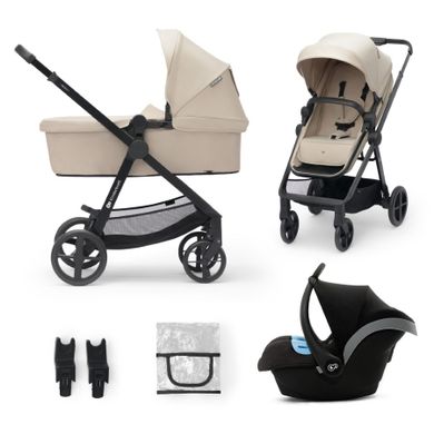 Kinderkraft, Newly, carucior multifunctional 3in1, Sand Beige