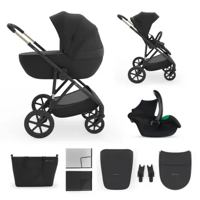 Kinderkraft, Prime 3, carucior multifunctional, 3in1, Venezian Black