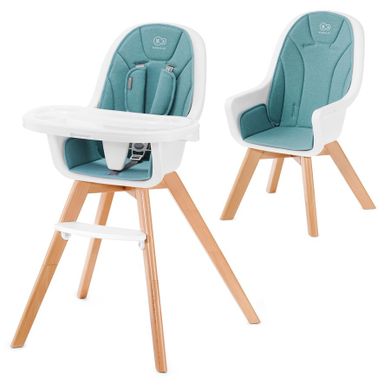 Kinderkraft, Tixi, scaun de masa 2in1, turcoaz