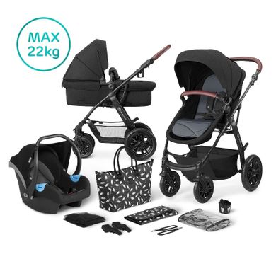 Kinderkraft, Xmoov, carucior multifunctional Travel System 3in1, negru