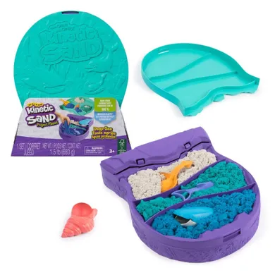 Kinetic Sand, Deep Sea, nisip kinetic, 680g, set de joaca