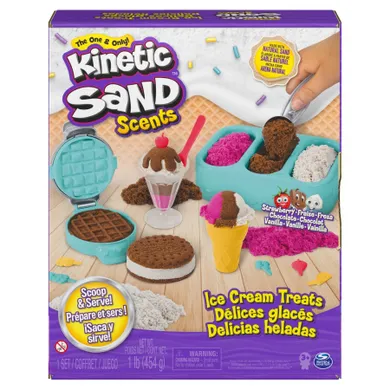 Kinetic Sand, set inghetata, nisip kinetic cu accesorii