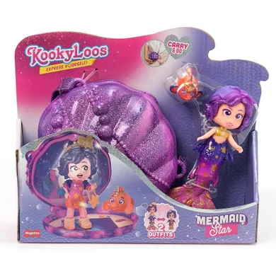 KookyLoos, Kooky Mermaids, Star, mini papusa sirena, set de joaca