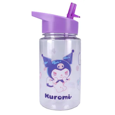 Kuromi, Drink Up, sticla da apa cu pai, violet, 450 ml