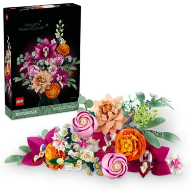 LEGO Botanicals, Frumos buchet de flori roz, 10342