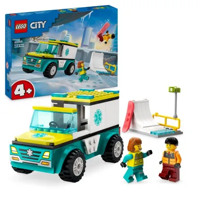 LEGO City, Ambulanta de urgenta si practicant de snow-boarding, 60403