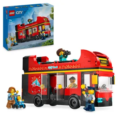 LEGO City, Autobuz turistic rosu cu etaj, 60407