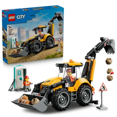 LEGO City, Buldoexcavator galben, 60480