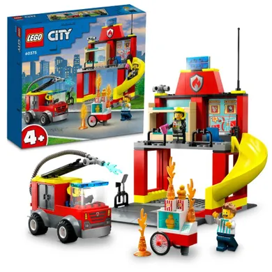 LEGO City, Remiza si masina de pompieri, 60375