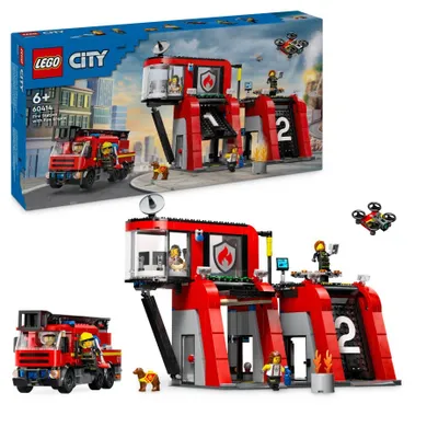 LEGO City, Statie si camion de pompieri, 60414