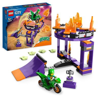 LEGO City, Stuntz, Provocarea de cascadorii pe rampa cu saritura prin cos, 60359