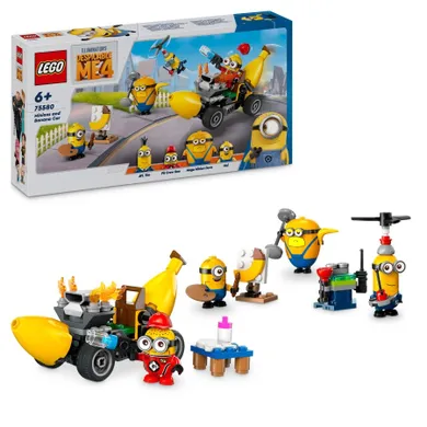 LEGO Despicable Me 4, Minionii si masina-banana, 75580