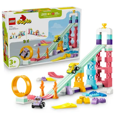 LEGO DUPLO Town, Rampe creative cu vehicule 3 in 1, 10478