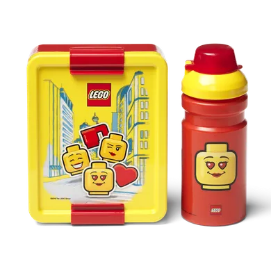LEGO Girl, cutie pentru pranz si sticla de apa