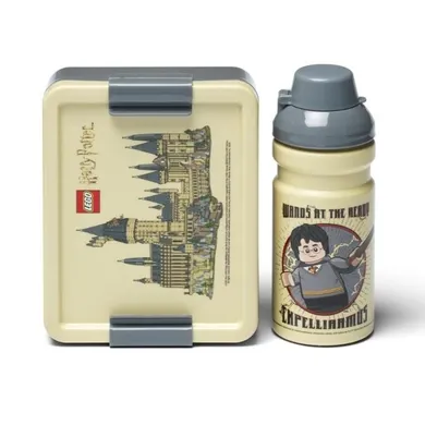 LEGO Harry Potter, Hogwarts, set: cutie pentru pranz + sticla de apa, 390 ml