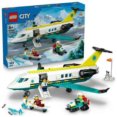 LEGO LEGO City, Avion-ambulanta pentru urgente, 60465
