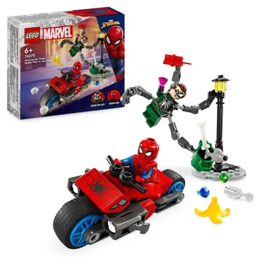 LEGO Marvel, Urmarire pe motocicleta: Omul Paianjen vs Doc Ock, 76275