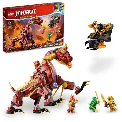 LEGO NINJAGO, Dragonul de lava transformator cu val de caldura, 71793