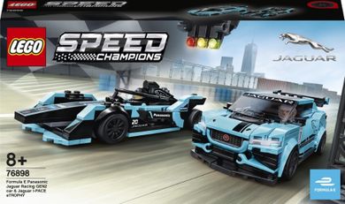 LEGO Speed Champions, Formula E Panasonic Jaguar Racing GEN2 car & Jaguar I-PACE eTROPHY, 76898