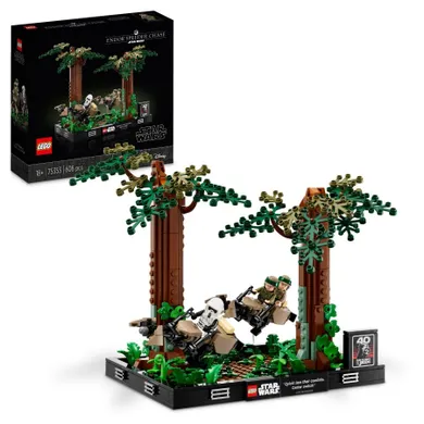 LEGO Star Wars, Diorama Urmarire cu speederul pe Endor, 75353