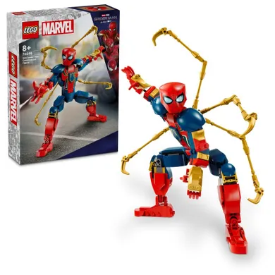 LEGO Super Heroes Marvel, Figurina de constructie Iron Spider-Man, 76298