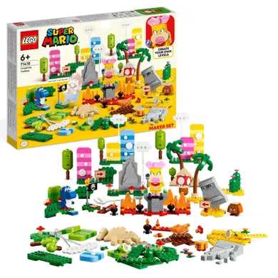 LEGO Super Mario, Set de creator Cutia de unelte pentru creativitate, 71418