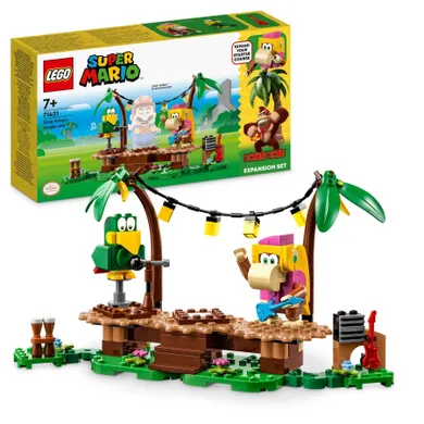 LEGO Super Mario, Set de extindere Concertul lui Dixie Kong in jungla, 71421