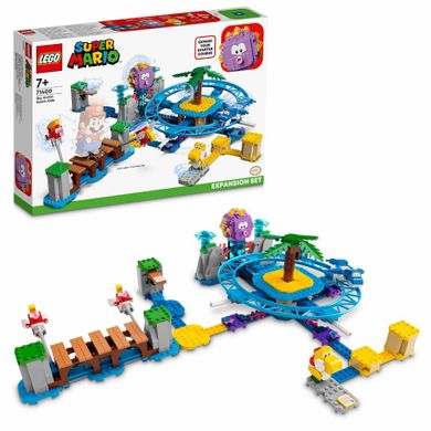 LEGO Super Mario, Set de extindere Excursie pe plaja cu Ariciul mare, 71400