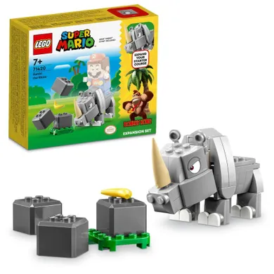 LEGO Super Mario, Set de extindere Rinocerul Rambi, 71420