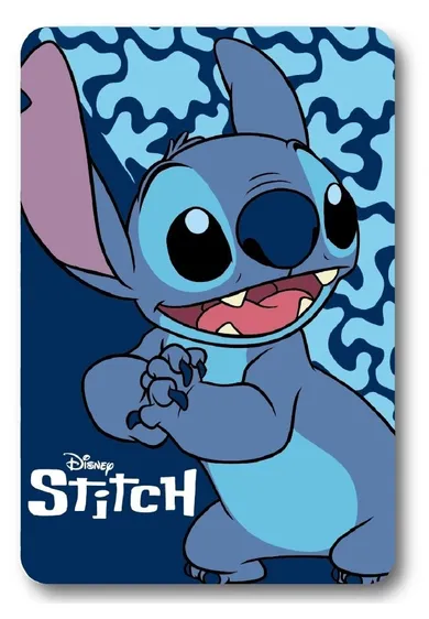 Lilo si Stitch, patura polar, albastru, 100-140 cm